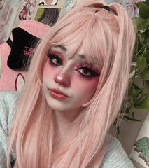 lolita pink long wig YV43002