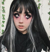 Review for  Black gray hanging ear dyed wig yv30181
