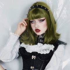 Review for  Harajuku fashion green wig yv43072