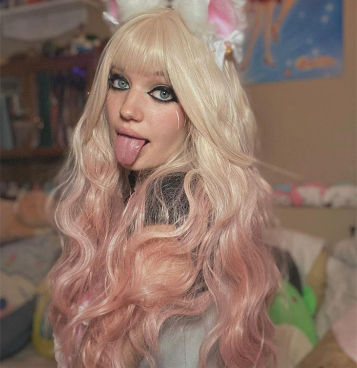 Review for Youvimi pastel Lolita Grey Pink Wig YV42741