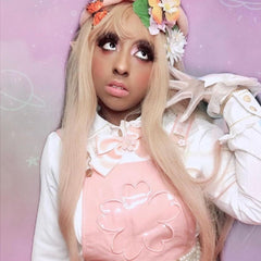 Review for Golden lolita long roll wig yv42601