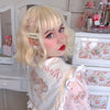 Review for Milky white air bangs wig YV40108