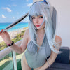 Cute gray bunny one-piece suit YV44535-1
