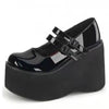 Dark Gothic platform shoes yv31433