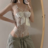 bow sexy lace suspenders YV47189