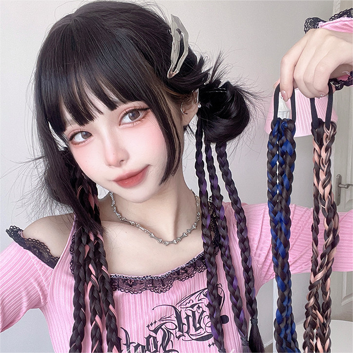 Highlighted long braids (two pieces) YV47135