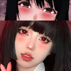 Anime cosplay red contact lenses (two pieces) yv31198