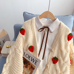 Japanese strawberry sweater coat yv31426