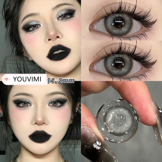 Blackened contact lenses (two pieces) YV47228