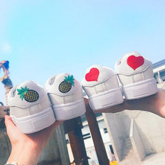 Pineapple and heart sneakers yv508