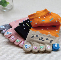 Kawaii Cat Fish Finger Socks  YV495