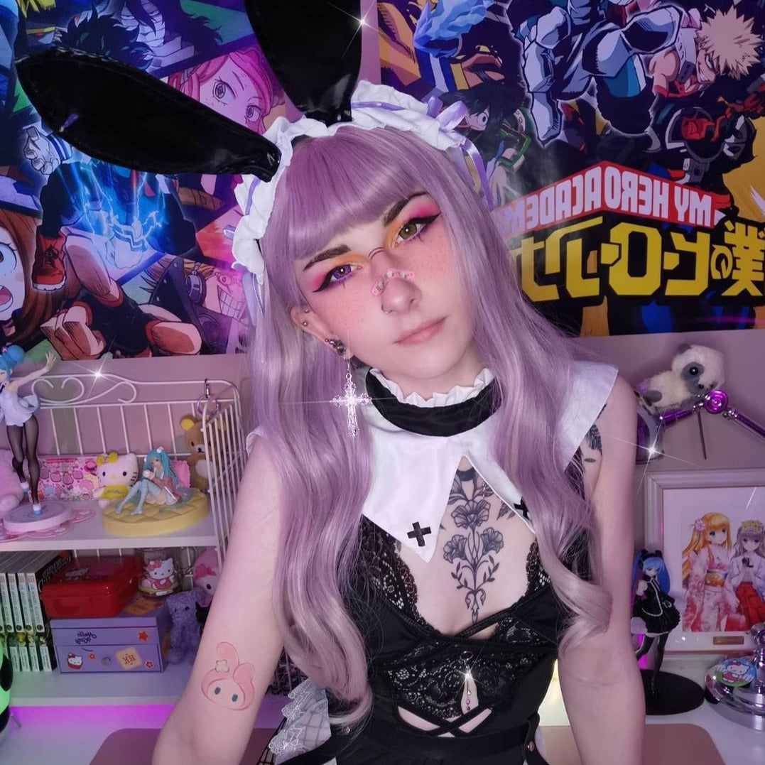 Review for Harajuku Lolita purple cos wigs yv42069