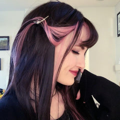 Review for Harajuku black mixed pink long wig yv43601