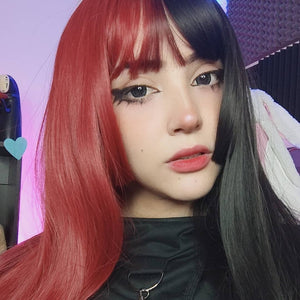 REVIEW FOR LOLITA BLACK RED DOUBLE WIG YV42477
