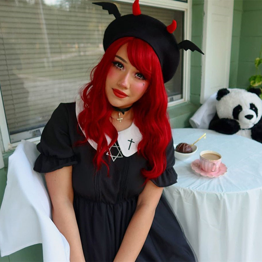 Lolita wine red wig YV42918