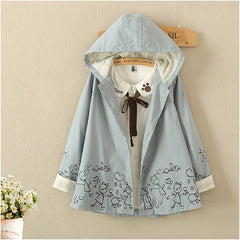 Mori girl cape style fall jacket YV2368