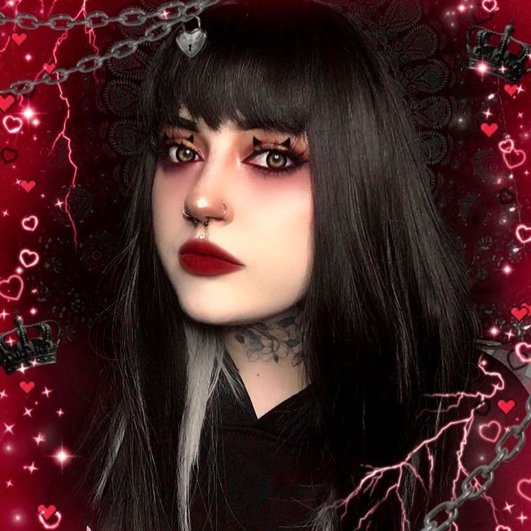 Review for Harajuku long straight wig YV42999