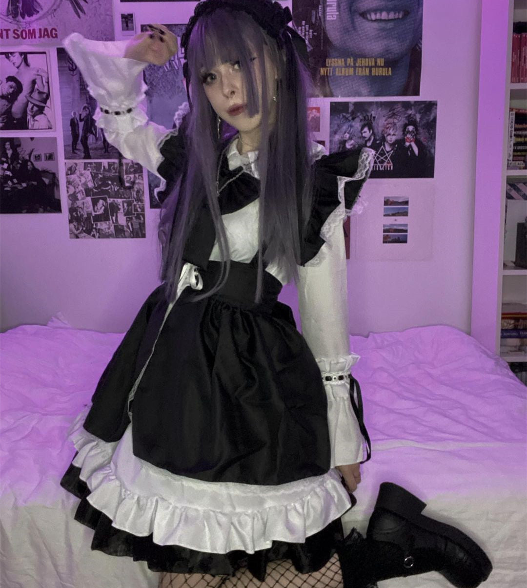 cosplay pink maid dress suit YV43753