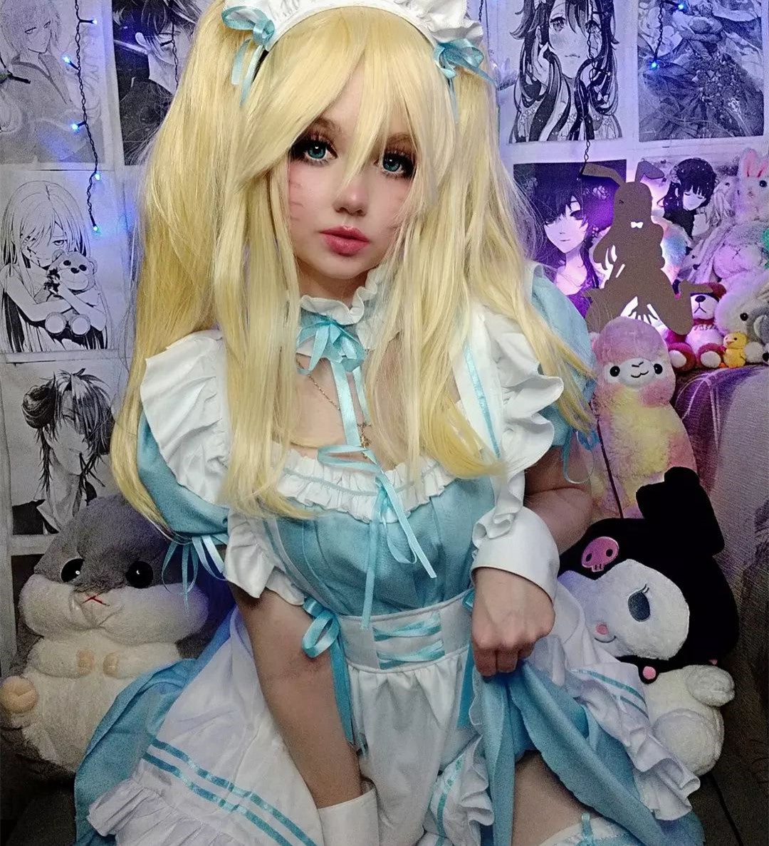 Review for Powder blue lolita maid outfit YV43989
