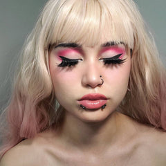 Lolita pink gradient long curly wig yv42856