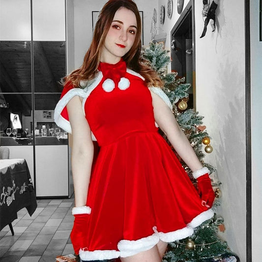 Review for cosplay maid christmas dress suit yv30420