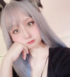 Review for lolita gray blue gradient wig yv30237