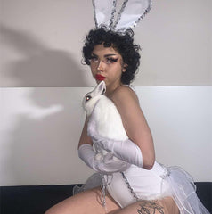 Sweet White bunny costume YV44499