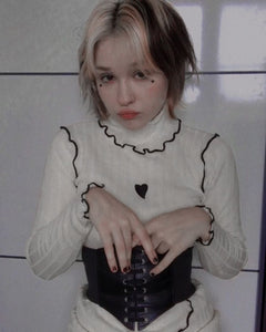 Review for ulzzang Love knitted dress YV43984 main image 1