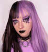 Review for Black + Purple Long Straight Wig YV43665