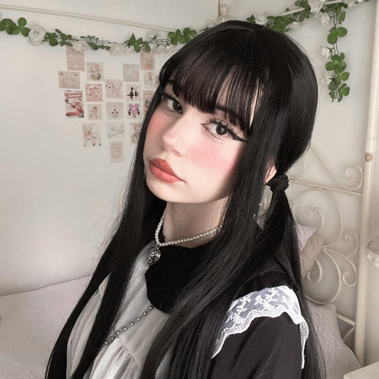 Review for Air bangs long straight wig yv40428