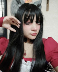 Review for Air bangs long straight wig yv40428