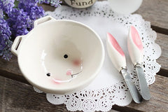 CuteKawaii Rabbit Ear Ceramic Bowl  YV11001