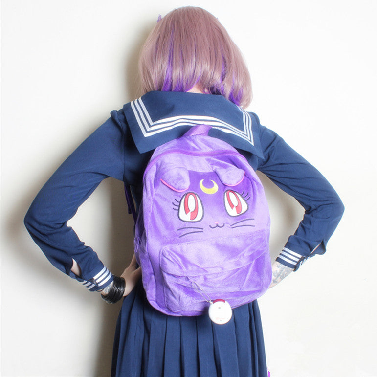 Luna Fluffy Plush Backpack YV8016