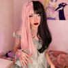 Review for Lolita half black half pink wig yv42195