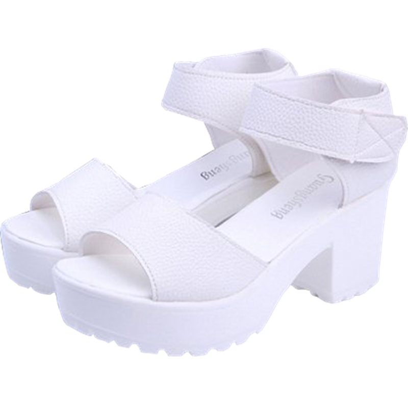 Black/White platform shoes YV2201