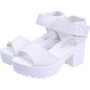 Black/White platform shoes YV2201