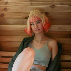 Review for Beige pink gradient wig yv42854