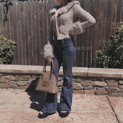 Reviews for Gray Fur Long Sleeve Top yv31452
